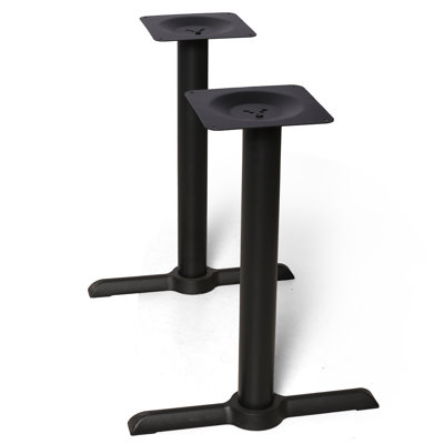 Set Of 2,H27.7 Cast Iron Table Base With "I" Type Table Feet , Table Leg Black