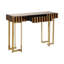 Ezekiel 124cm Glass Top Console Table