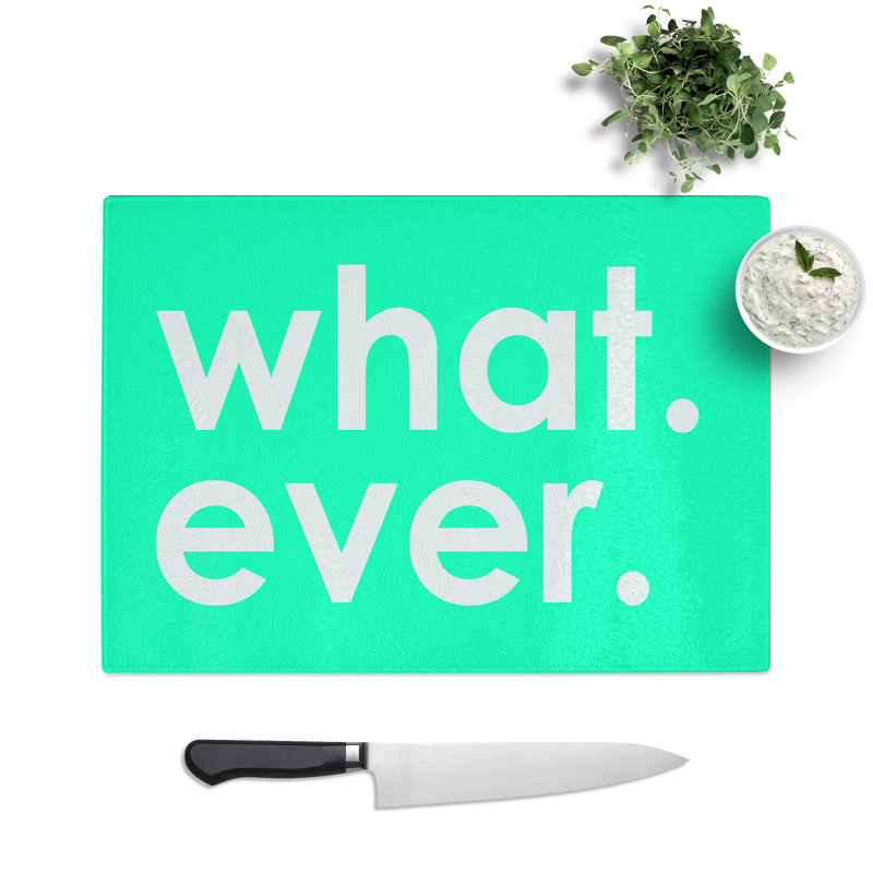 Whatever Mint Chopping Board, 28.5cm W x 39cm L