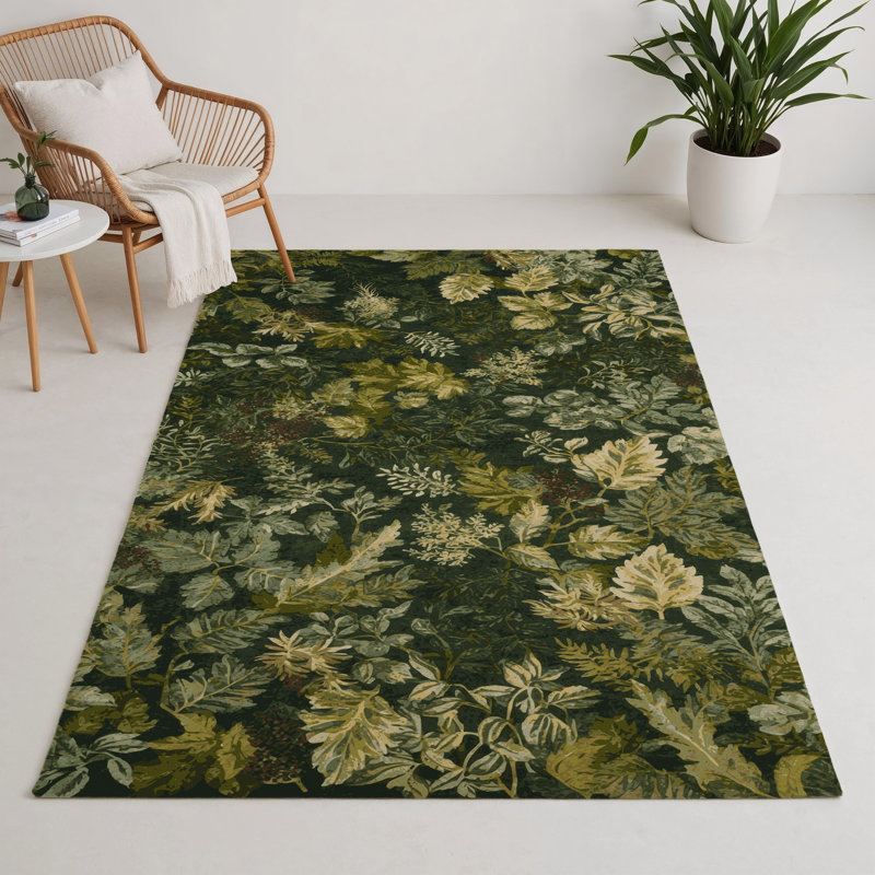 Tapis d'intérieur et d'extérieur vert Nature, Rectangulaire 3 pi x 5 pi