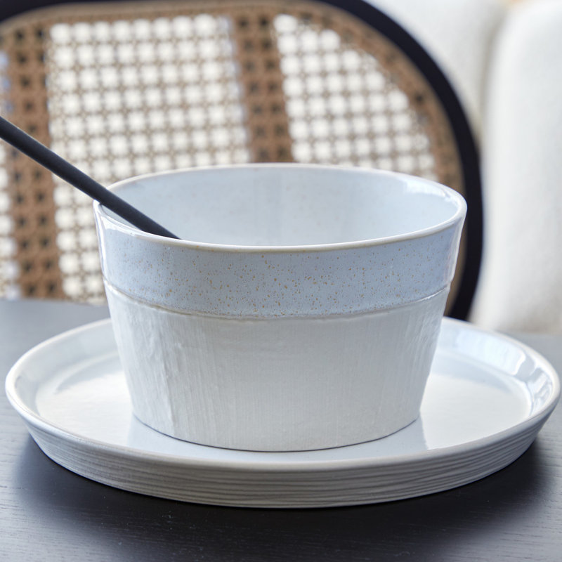Nótos Fine Stoneware Soup Bowl, Dune Path
