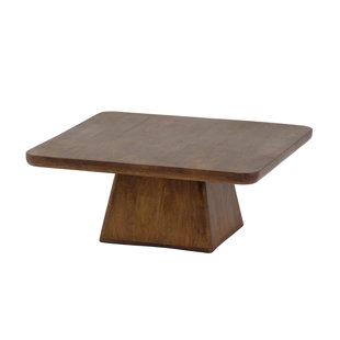 Solid Wood Pedestal Coffee Table