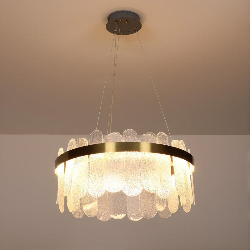 Dimmable LED Drum Chandelier