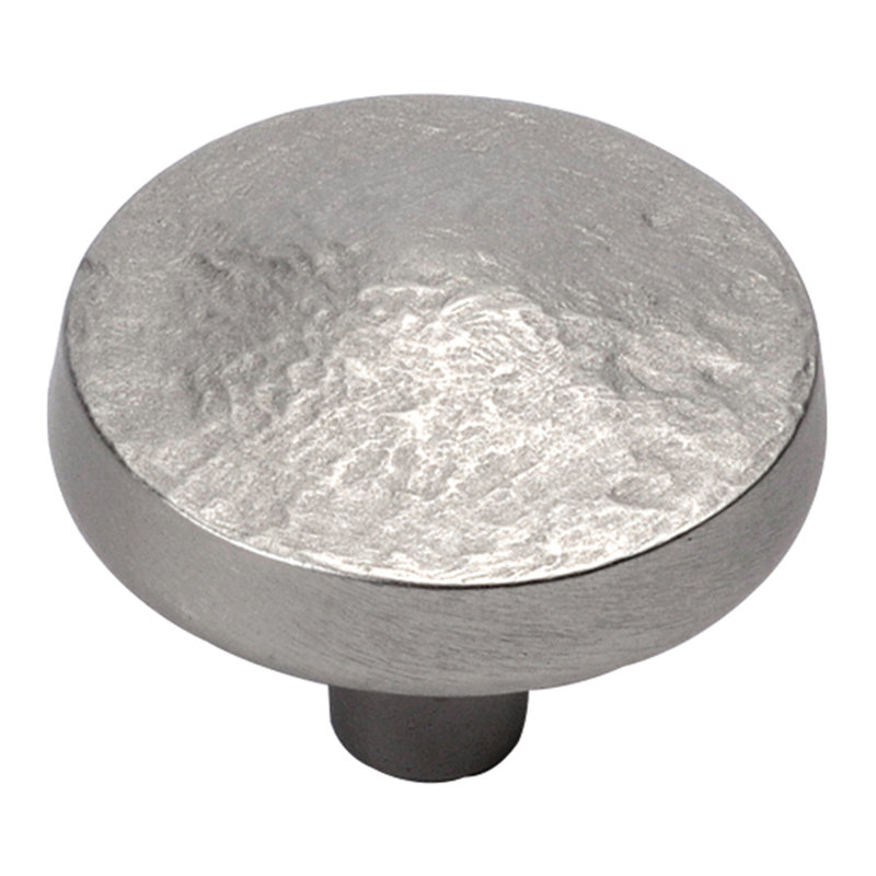 Poignée champignon Bedrock 1 1/4 po de diamètre, Nickel plat