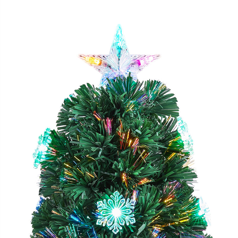 Lighted Artificial Spruce Christmas Tree, 2' H