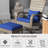 Chair And , Dark Blue Cushioned Outdoor For Deck, Backyard, Front Yard, Garden, Patio, High-Back, & Large Seat With In Blue, Comfortable
