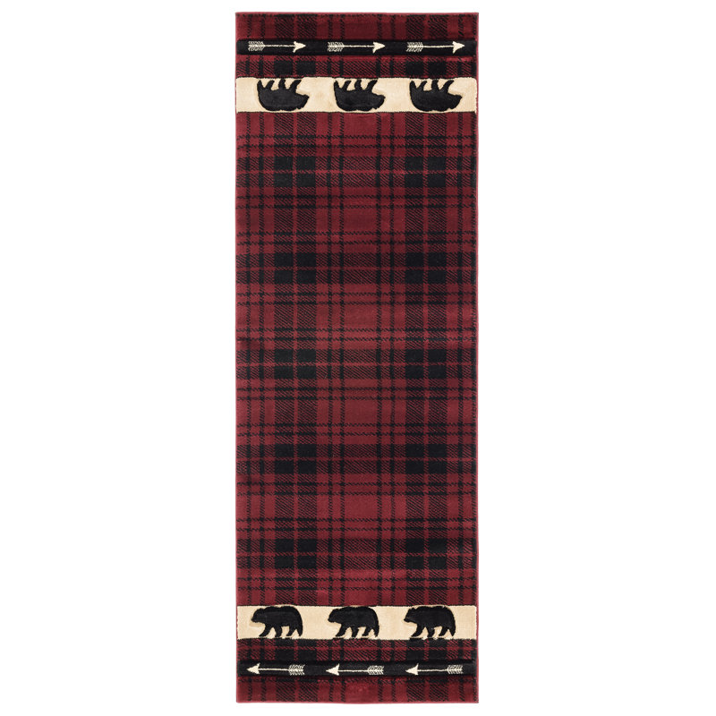 Tapis bordeaux Entiat, Tapis de passage : 2 pi 7 po x 7 pi 4 po