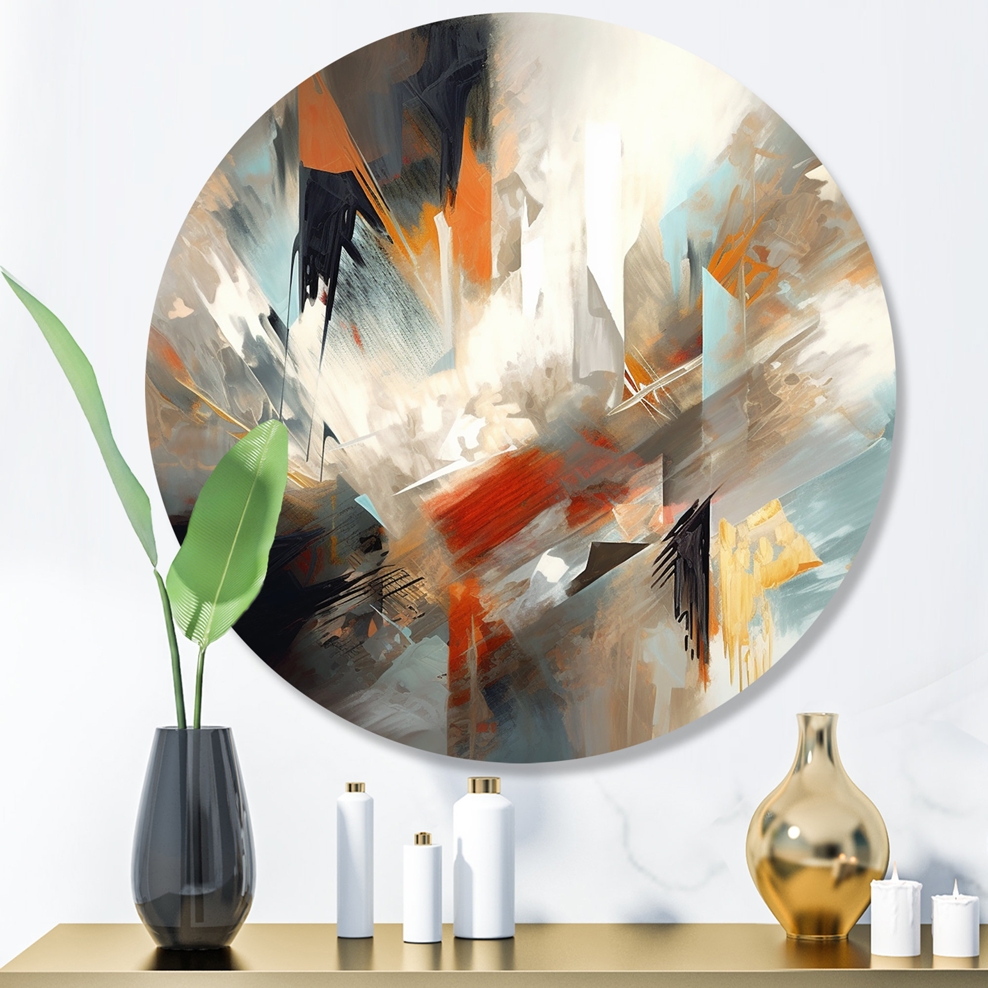 DesignArt Metal Abstract And Geometric Wall Decor | Wayfair