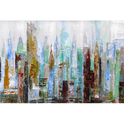 Avelyn Impression City I - Wrapped Canvas Print