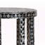 Table de bout Ahani avec nacre de Capiz en noir et blanc