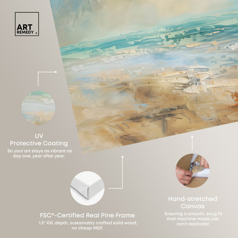 Beyond The Shore Beach Coastal Inspired Canvas Art, 36" x 24"