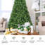 Sapin de Noël artificiel articulé de 1,8/2,3/2,7 m avec support en métal, 1346 branches-564032171
