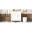 Meuble-lavabo de 36 po avec lavabo en résine supérieur, armoire de rangement autoportante avec 2 tiroirs et un tiroir basculant, ensemble de meuble-lavabo avec cadre en bois massif, tablette à hauteur réglable-123236742