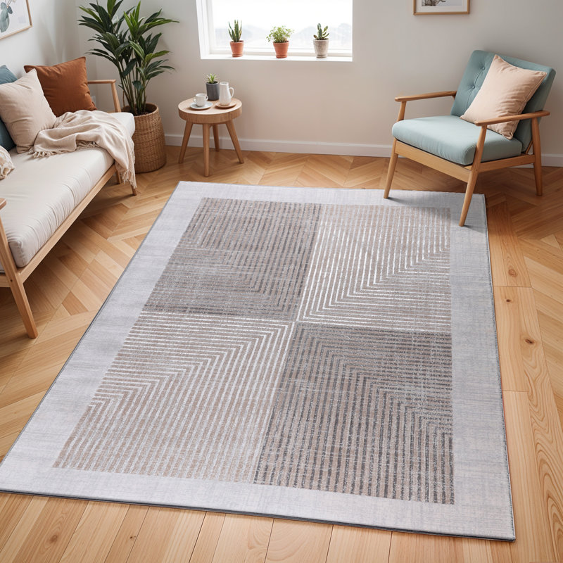 Striped Area Rug, Rectangle 160 x 213cm