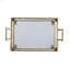 Chariot-bar 23,5 x 13,5 x 30 po, laiton antique
