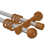 Chrome/Cherrywood Varnished