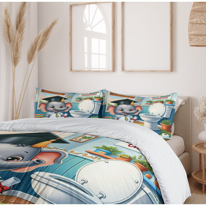 Ensemble de housse de couette en microfibre, Housse de couette pour grand lit et 2 taies décor