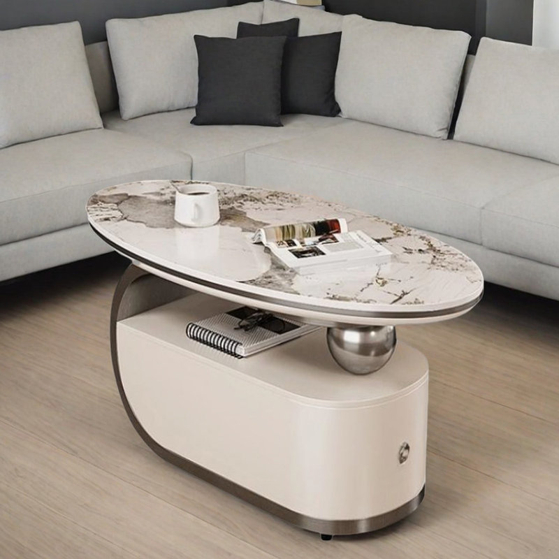 Luxury-luxurious and niche-designed coffee table, 20.86" H x 35.43" W x 17.71" D