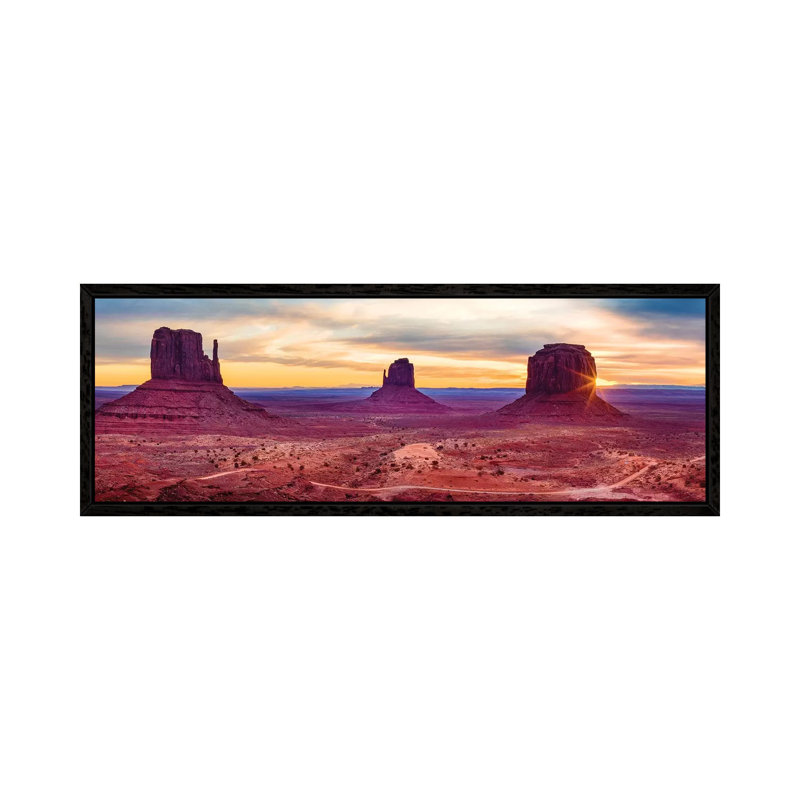 Sunrise Monument Valley Navajo Tribal Park by Susanne Kremer - Panoramic Gallery-Wrapped Canvas Giclée on Canvas