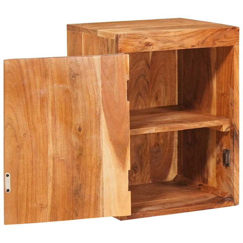35cm W Solid Wood Bedside Table