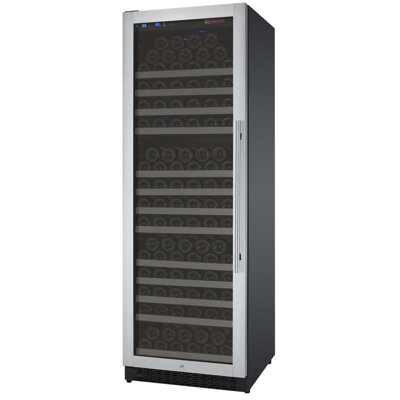Allavino 24" Wide FlexCount II Tru-Vino 177 Bottle Single Zone Stainless Steel Wine Refrigerator