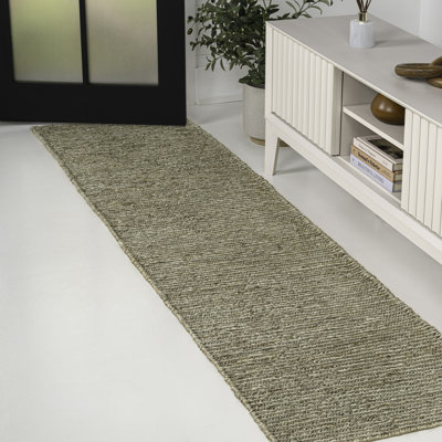 Tapis gris en jute tissé Griffin