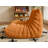 Set Of 2 Bean Bag Chair Sofa Sack Big Beanbag Chair For Adults Fireside Bean Bag Lounger Memory Foam Chair For Home, Apartment Or Gaming Venue(Beige&Green)-1002705841