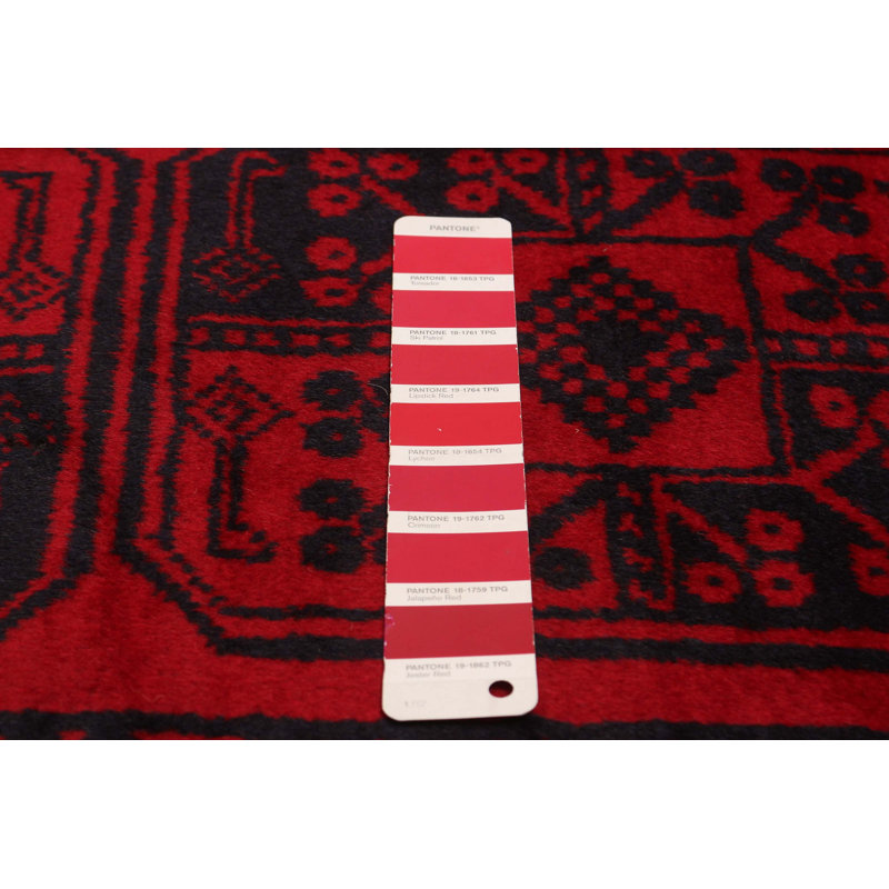 Tapis rouge Teimani 6 pi 2 po x 9 pi 9 po