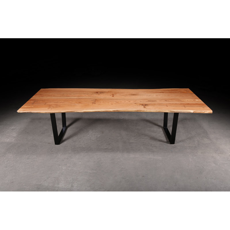 Solid Oak Dining Table, 30” H x 72” L x 38” W
