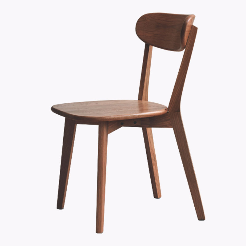 Chaises de salle à manger en bois massif, Noyer