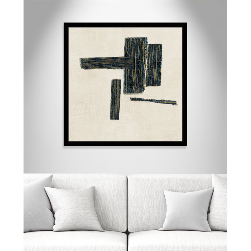 «Stiched II» par Casa Fine Arts, Impression encadrée noire sans passe-partout, H 37,5 po x l 37,5 po x P 1,25 po