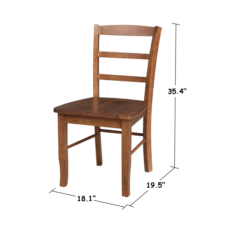 Gadmann Pedestal Extendable Solid Wood Dining Set, Distressed Oak, 5 Pieces: Table, 4 Chairs
