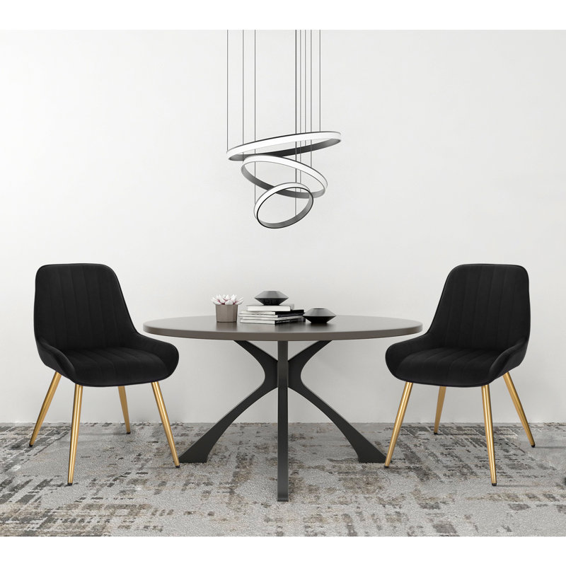 Orchard Hill Upholstered Dining Chair, Black
