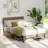 Modern Bed Frame with Charging Station and Upholstered Headboard-21771594