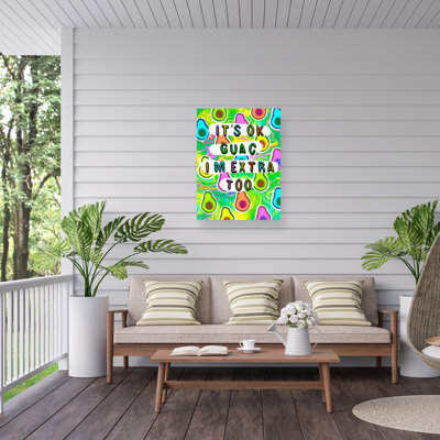 Jess Stempel - Its OK Guac, Im Extra Too Outdoor Canvas