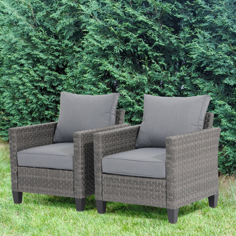 Steel Outdoor Lounge Chair, Grey