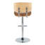 Tabouret de bar réglable pivotant en métal noir Lombardi-1744984078-1744984074