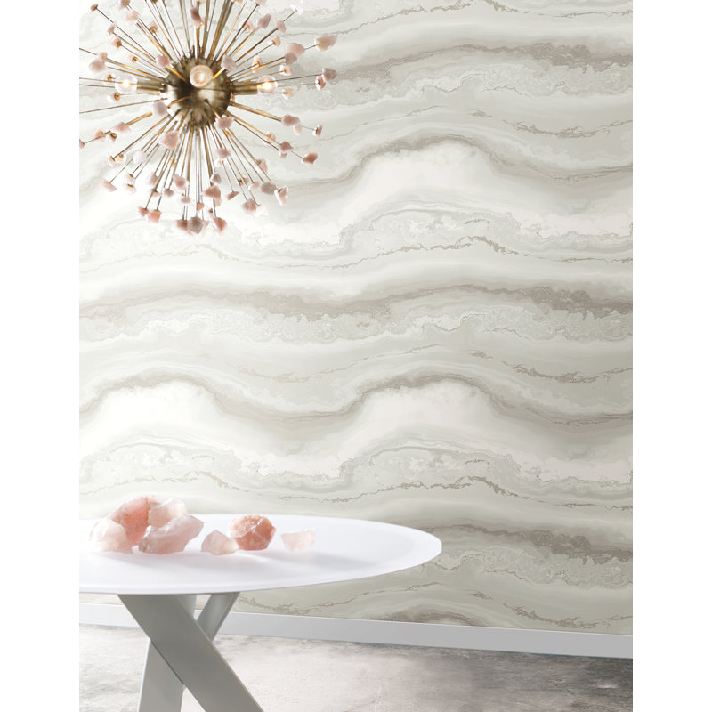 Papier peint adhésif Bobbilynn Premium, Gris sel