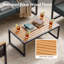 Large canapé de patio droit avec coussins-753824858