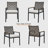 All-Weather 5-Piece Patio Dining Set with Acacia Wood Tabletop & Umbrella Hole, Rattan Outdoor Furniture for Backyard & Garden-558424308