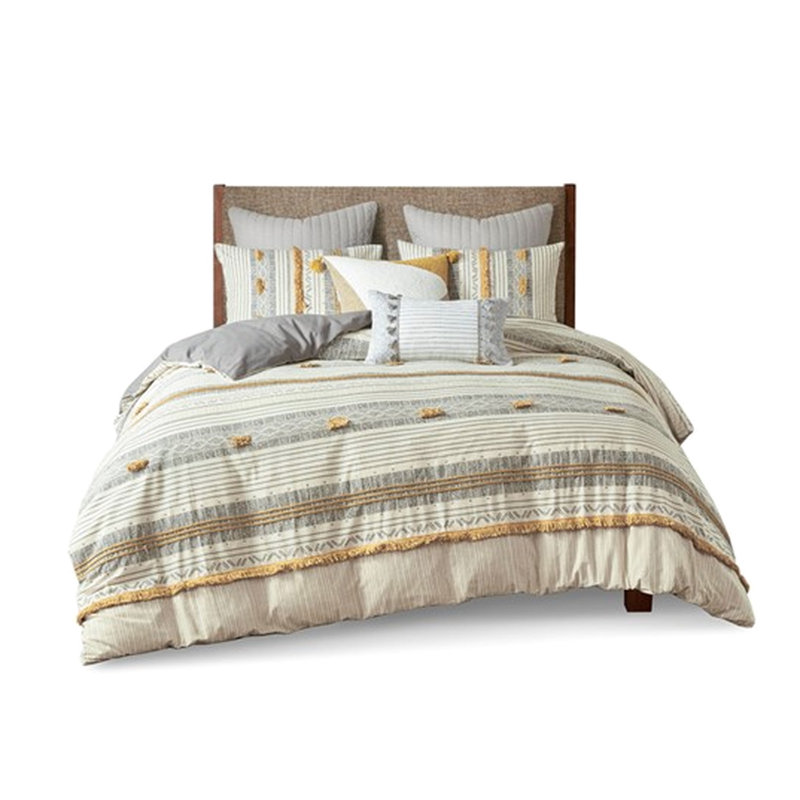 Housse de couette en coton à la mode avec fermeture à boutons