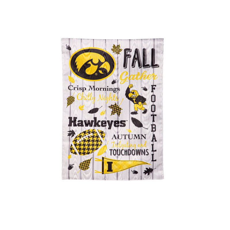 Double face 18 H x 12,5 l, NCAA Iowa