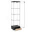 Vitrine moderne en verre avec tiroir en rotin-708046503