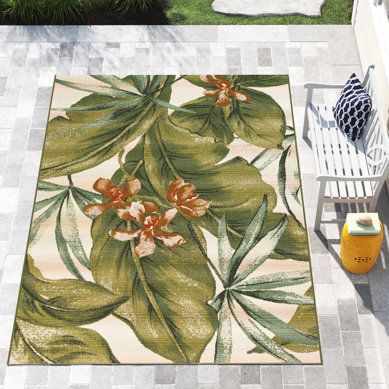 Kenilworth Floral Indoor / Outdoor Rug, Rectangle 7'10" x 9'10"