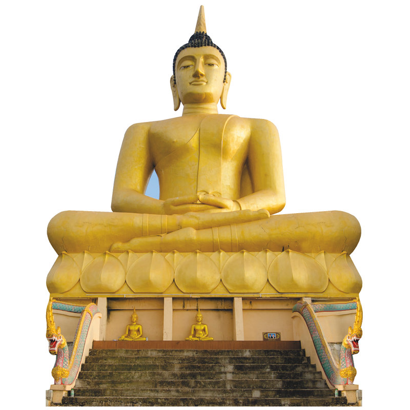 Pakse Golden Buddha Laos Cardboard Cutout Standee Standup