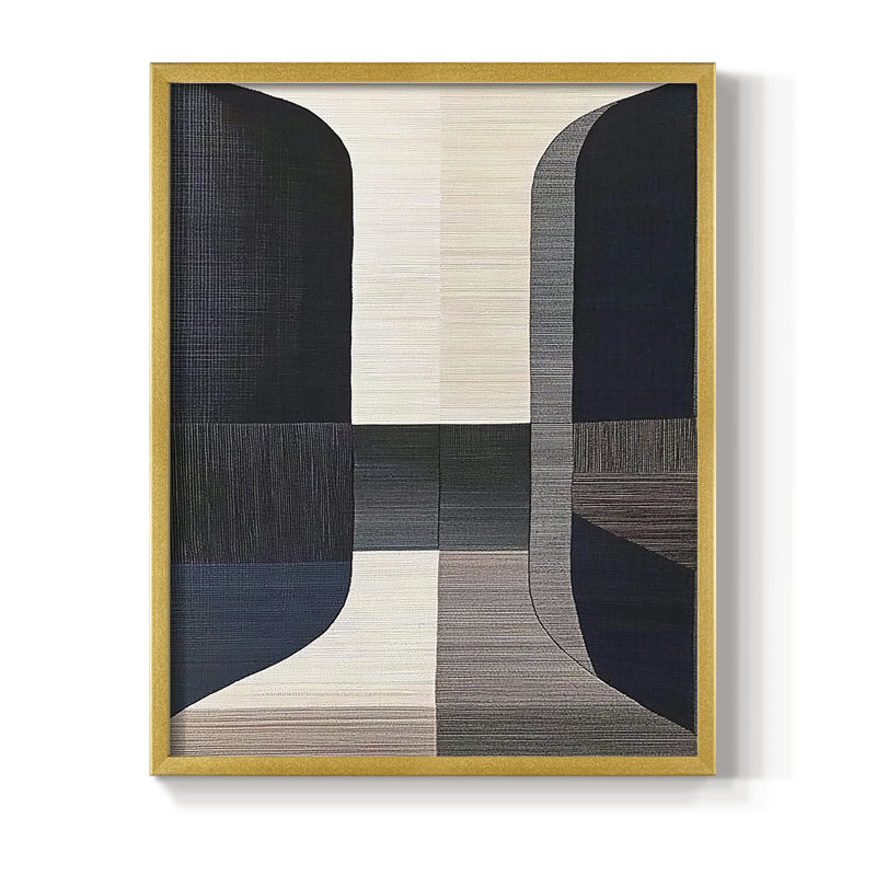 "ABSTRACT Series DCLxxiv" par J Paul, Doré, H 11 po x l 9 po