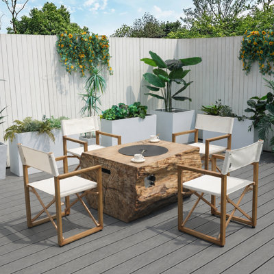 Hernandez Outdoor Seating Group With Firepit