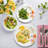 Gibson Home Ultra Break Resistant 18 Piece Dinnerware Set, Red Flora