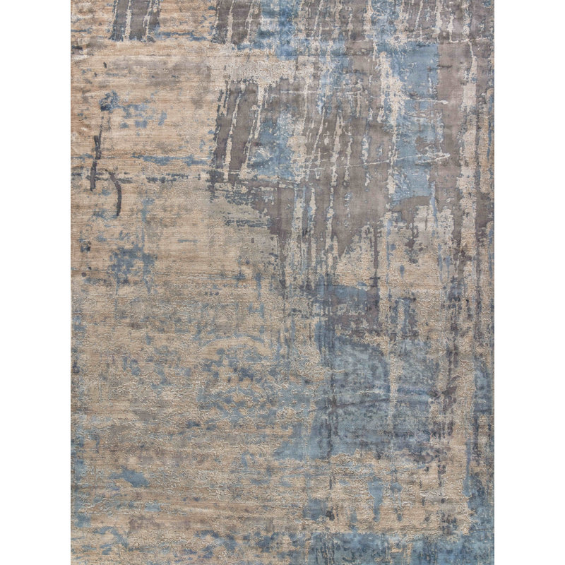 Reflections Viscose Abstract Indoor Rug, Rectangle 9' x 12'