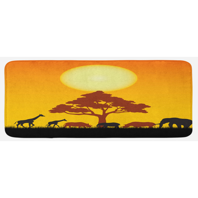 Tapis de cuisine safari